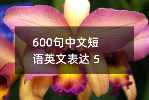 600�����Ķ��ZӢ�ı��_ 5��ƪ