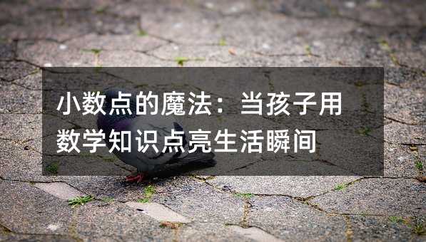 С��(sh��)�c(di��n)��ħ������(d��ng)�����Ô�(sh��)�W(xu��)֪�R(sh��)�c(di��n)������˲�g